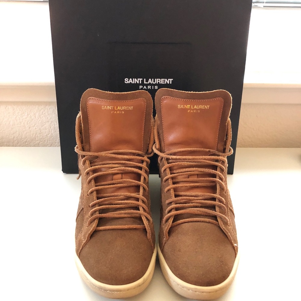 Saint Laurent Suede Fringe High-top - Picture 2 of 3